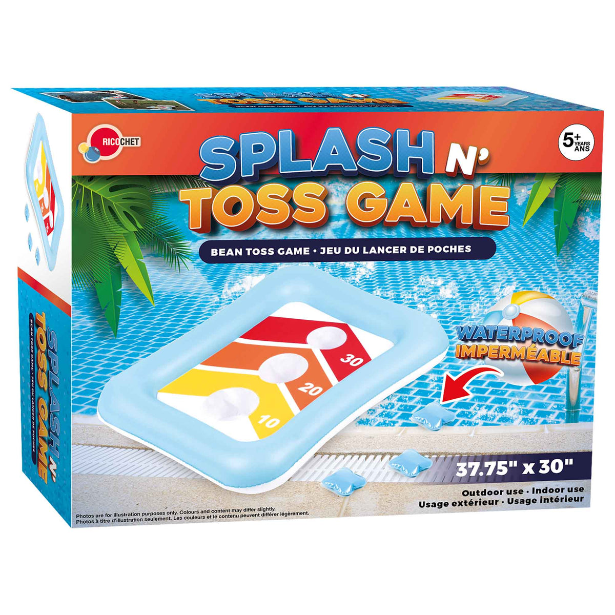 Jeu du lancer de poches Splash N’ Toss Game, 37,75&quot; x 30&quot;