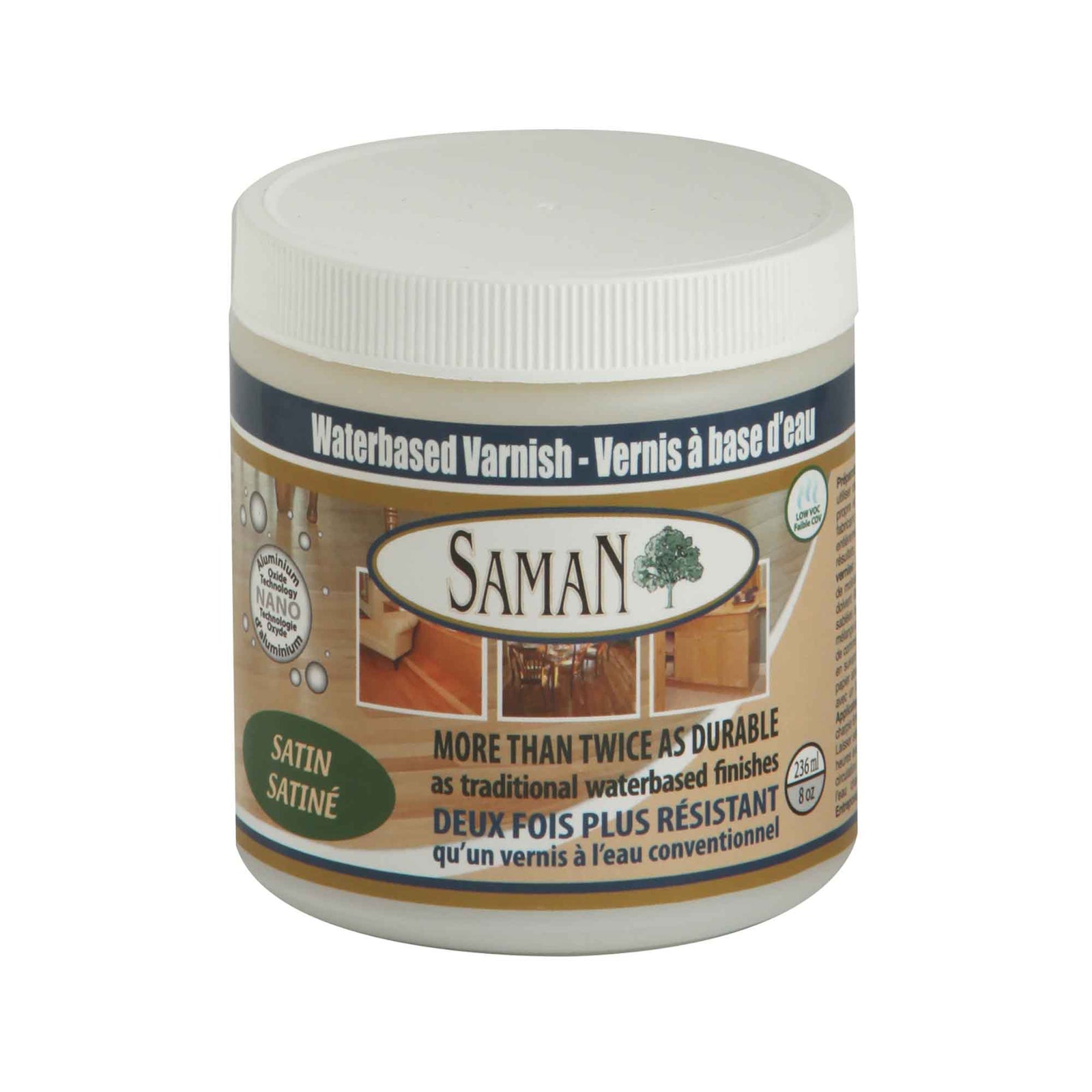 Vernis à base d'eau satiné, 236 ml         
