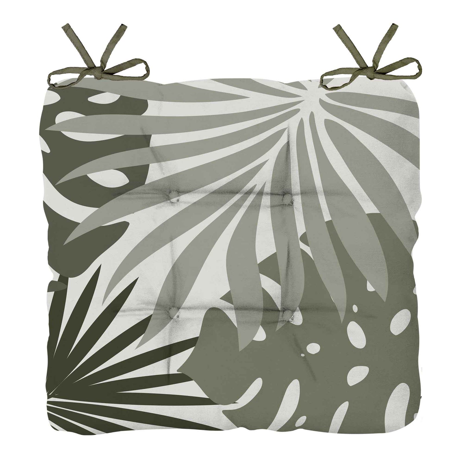 Coussin d'assise d'extérieur imprimé et tissé, 16,5'' x 15,5'' x 2,5'' (tropical)