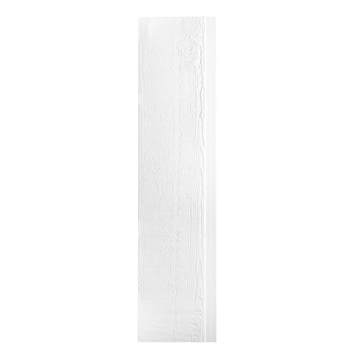 Planche de revêtement avec latte de 3/8" x 12" x 144", blanc (4 unités)