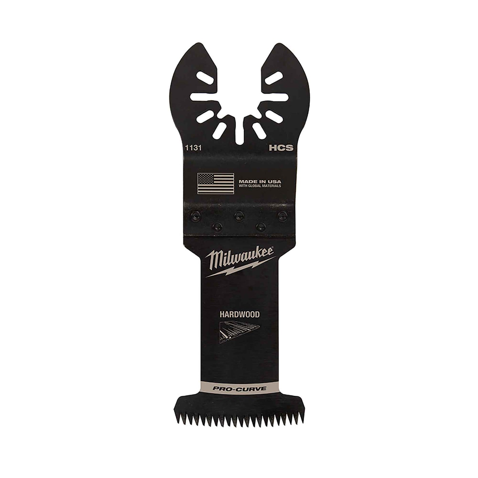 Lame d'outil oscillant pour bois dur Pro-Curve à dents japonaises avec Universal Fit Open-Lok, 1-3/8"