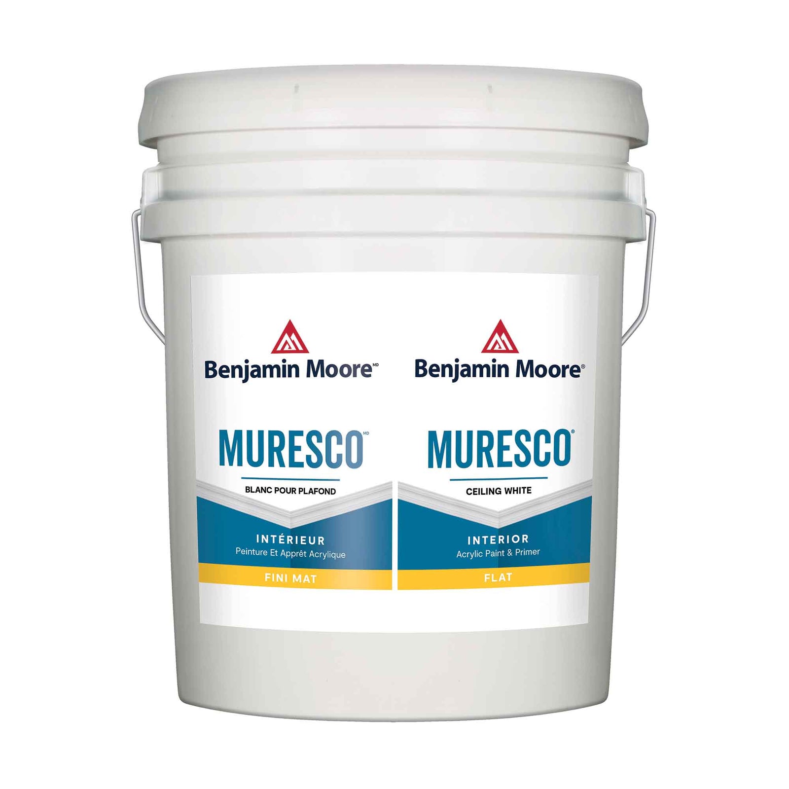 Peinture et apprêt acrylique pour plafond Muresco blanc mat, 18,9 L