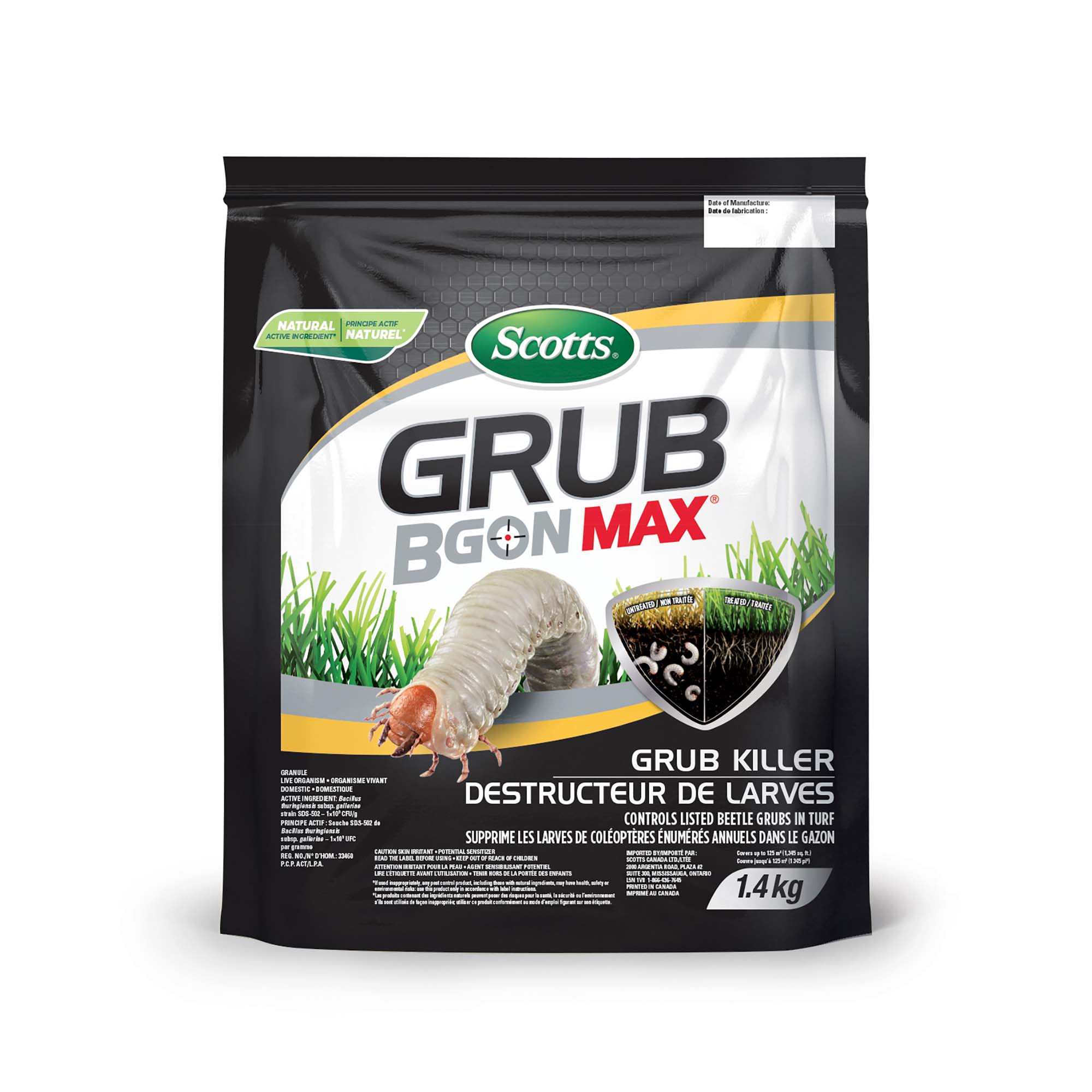 Destructeur de larves Scotts Grub B Gon Max, 1,40 kg