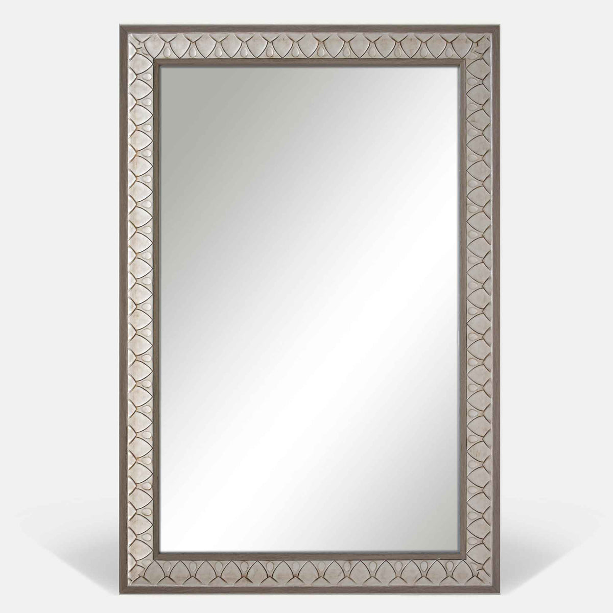 Miroir rectangulaire de 24&quot; x 36&quot; avec bordure en aluminium, cuivre