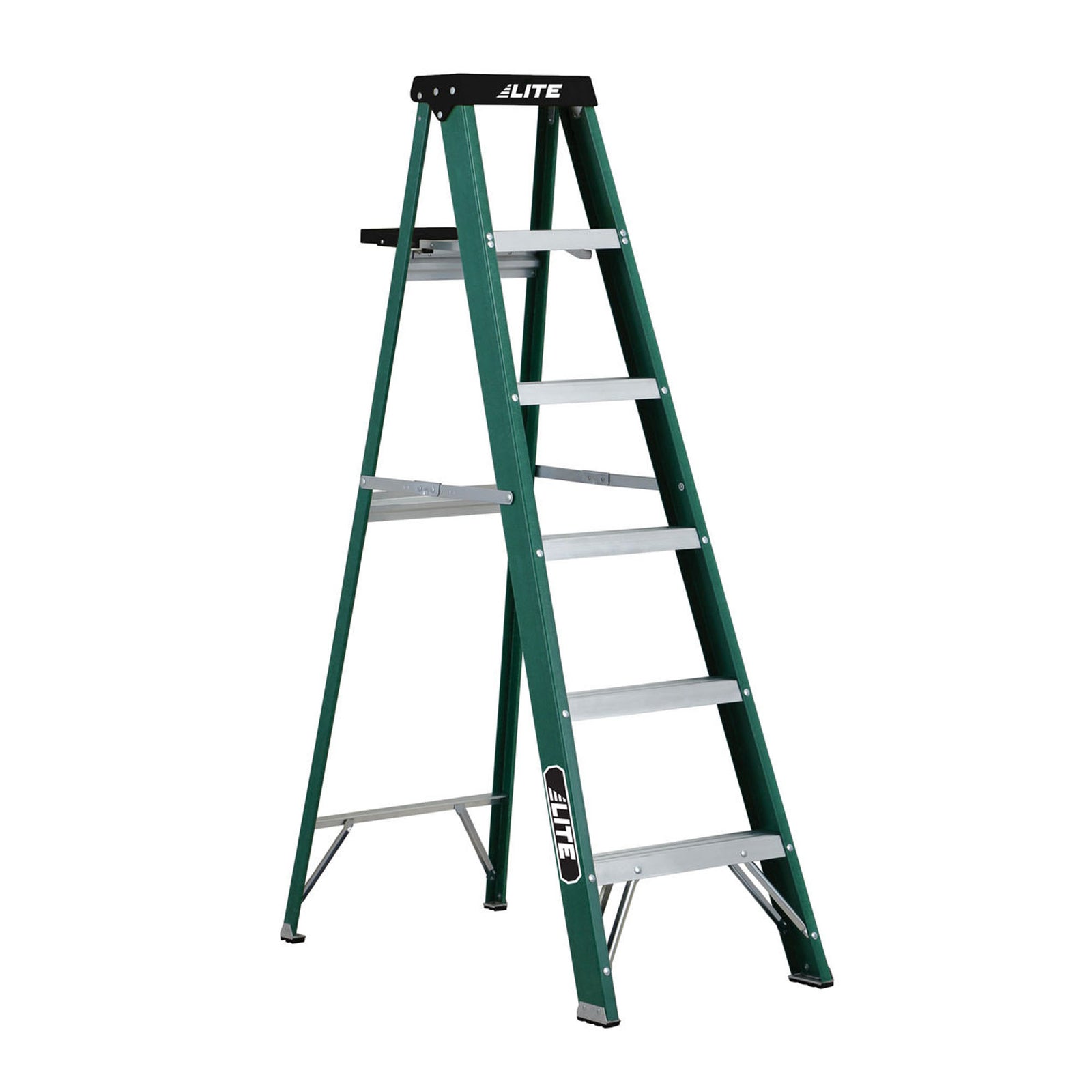 Escabeau en fibre de verre robuste avec tablette, 6' (grade 2)