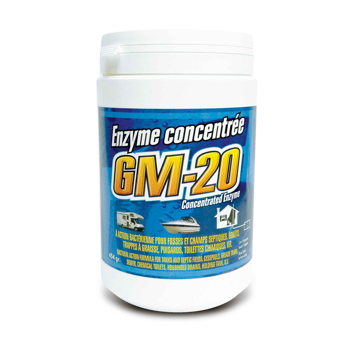 Enzyme concentrée à action bactérienne GM-20, 454 g