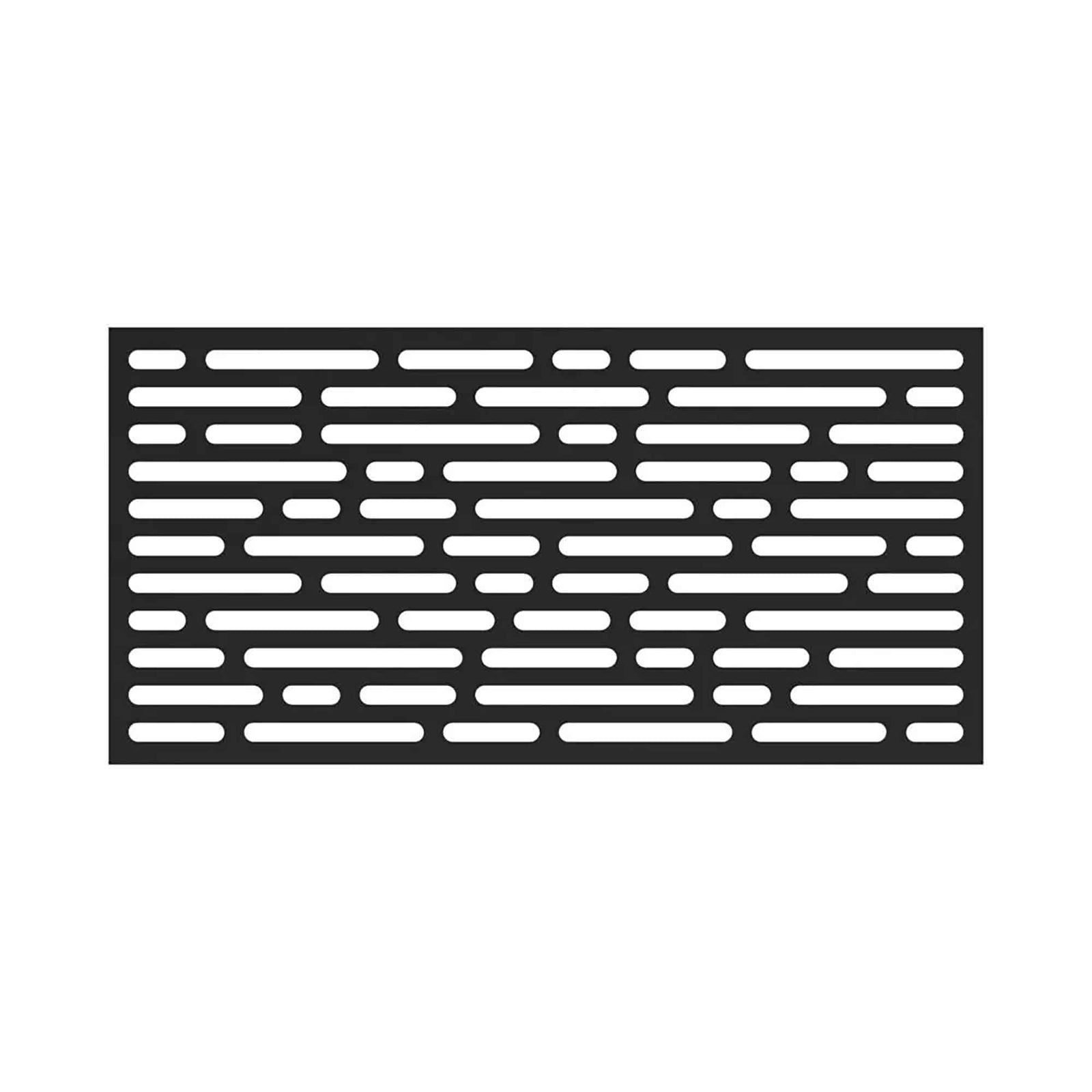 Panneau décoratif d'intimité noir Optic, 34'' x 68"