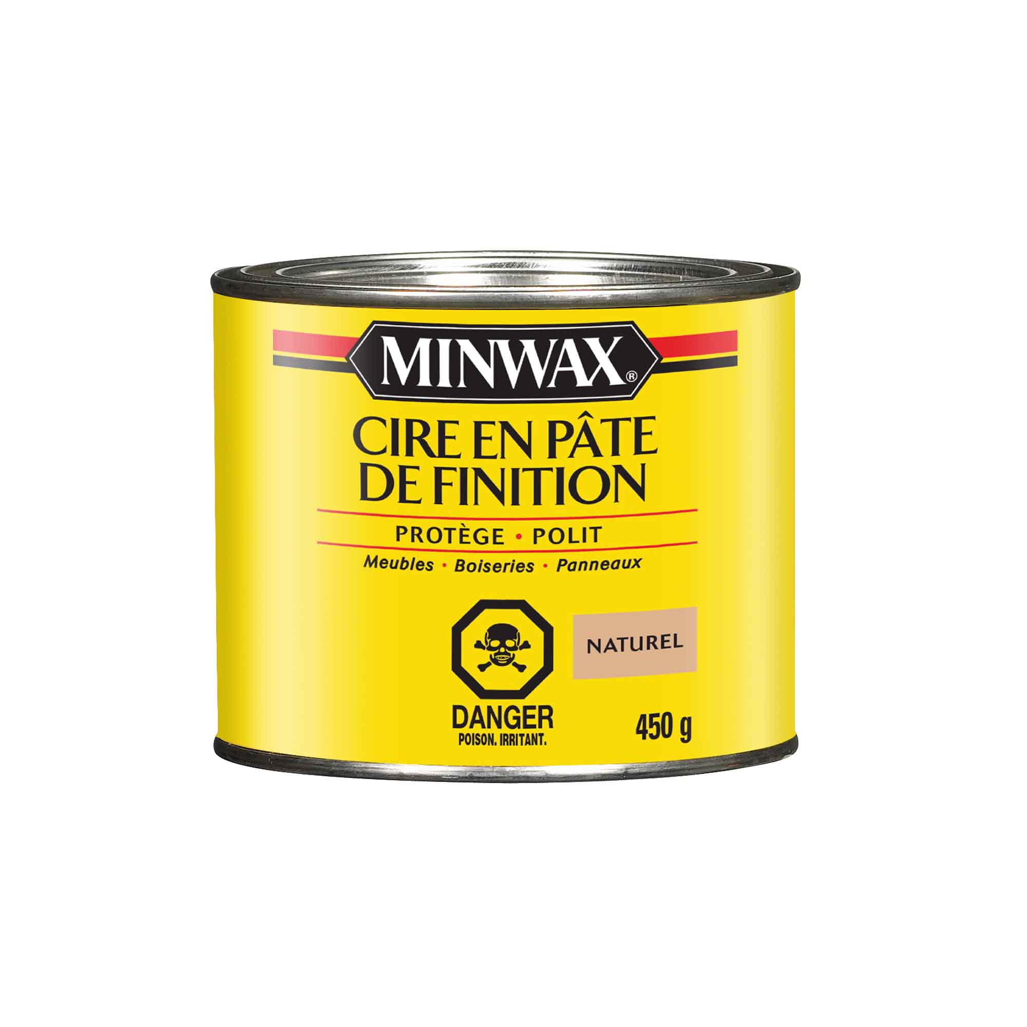 Minwax Cire en pâte de finition naturel, 450 g