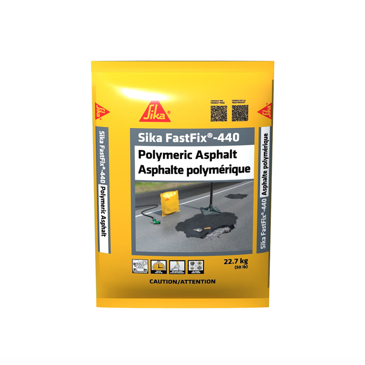 Asphalte polymère Sika FastFix-440, 22,7 kg
